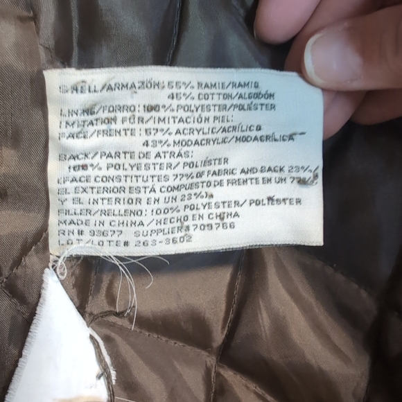 Y2K St Johns Bay Corduroy Sherpa Collar Jacket Coat - Picture 6 of 11